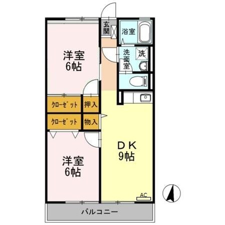 サンヴェール　Ｂ棟の物件間取画像